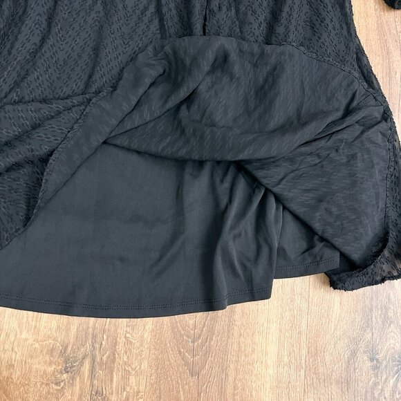 NEW Torrid Mini Textured Babydoll Black Dress Sz 1 - Picture 10 of 16